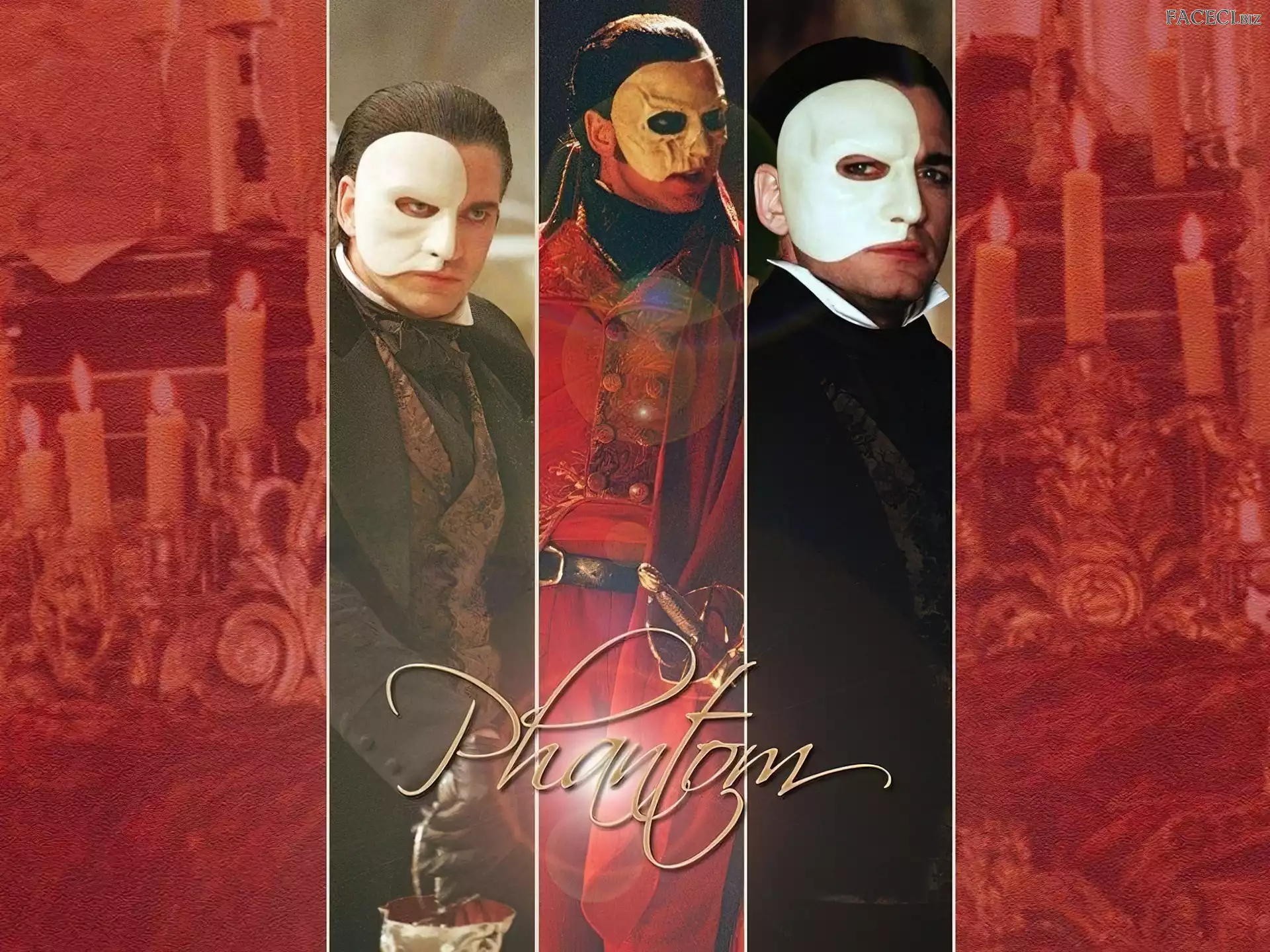 Gerard Butler, Maska, Phantom Of The Opera, Świece